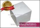 Rechargeable silkscreen white fancy paper Gift Jewellery Boxes / engagement diamond ring boxes / Dou