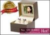 Spot UV Gift Jewellery Boxes, square Jewelry velvet pendant Earring gift box with video, music and p