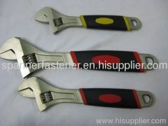 drop forged adjustable wrench with PVC handle