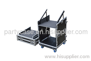 rack case for carrying amplifier and mixer