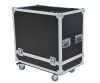 flight case for carrying two speakers