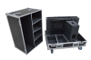 flight case for carrying four speakers