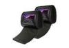 Black High Resolution Multi - Language 7 Inch Digital Car Headrest DVD Players With SD, USB, DUAL IR