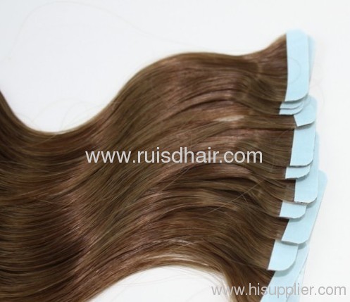 remy human hair pre-taped hair extension