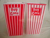 disposable plastic square popcorn bucket