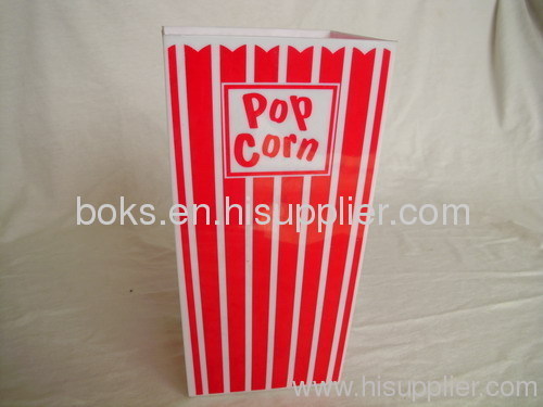 disposable plastic square popcorn bucket