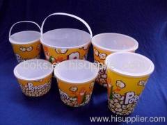 plastic popcorn cup with handle