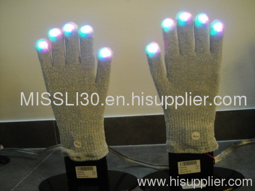 Silver Flash Glove LED glove