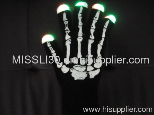 Night Skeleton Flash Gloves