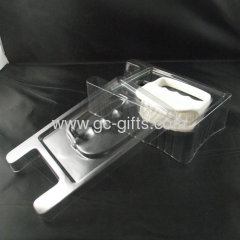 Transparent plastic blister packing