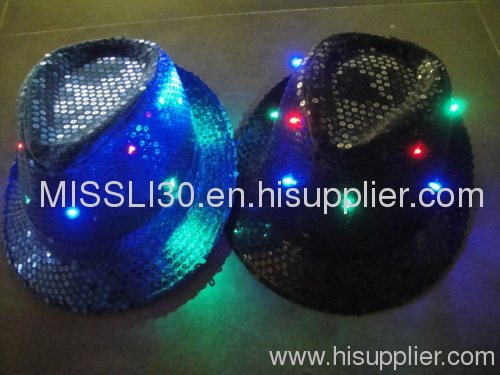 10 LED Fedora Hat LED hat