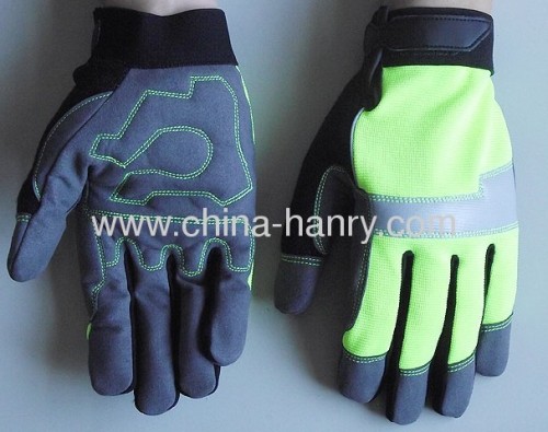 Fluorescent protective gloves & safety gloves 005