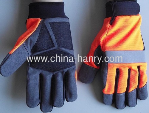 Fluorescent protective gloves & safety gloves 006