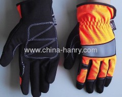 Fluorescent protective gloves & safety gloves 008