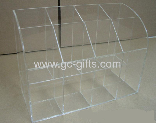 Transparent plastic literature organizer display