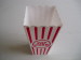 square plastic popcorn container