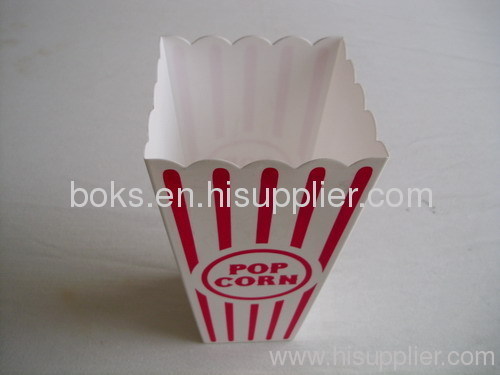 square plastic popcorn container