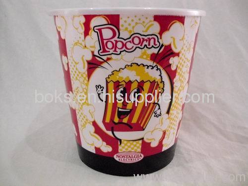 medium round plastic popcorn bowl