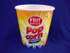 plastic popcorn cup container