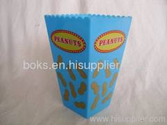 square plastic popcorn cup container