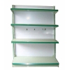 Double-side gondola shelf direct from factory/usa style supermarket shelf/metal stand for cake /candy shelf