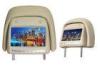 7 Inch HD LED Dual IR PAL, NTSC DC12V Multi - Language Touch Screen Headrest Monitor With Pillow