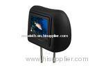 Black Remote Control Body Infrared Sensor Taxi Advertising Car Headrest Monitors With Stereo Speaker