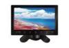 Black 9 Inch PAL, NTSC Analog TV Super Slim Stand Alone Quad Display Monitor With Touch Buttons