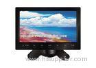 Black 9 Inch PAL, NTSC Analog TV Super Slim Stand Alone Quad Display Monitor With Touch Buttons