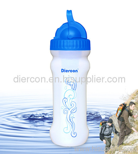 Diercon Water Purfied Bottle Solid Portable Water Filter Bottle Hikking Water Bottle With Filte