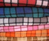 Plaid printed polar fleece