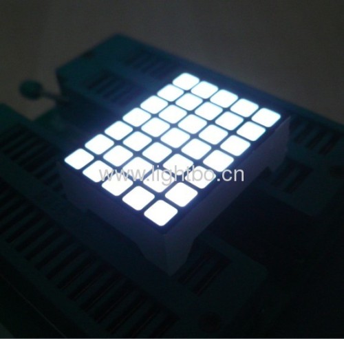 3.39mm 5 x 7 blue square dot matrix led display with package dimensions 22x30x7mm