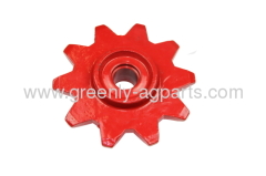 199497C1 176278C1 Case-IH upper drive chain gathering 10 tooth sprocket in red color