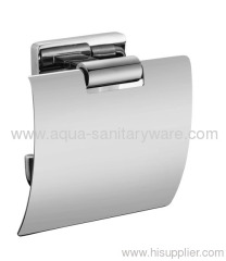 Oblong Brass Toliet Paper Holder with Cover