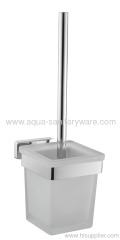 Oblong Brass Toilet Brush Holder