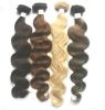 human hair weaves / hair weft (hand tied weft )