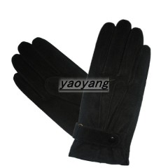 high quality mens black suede gloves