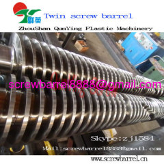 Tungsten carbide coated screw barrel