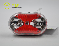 9 red LED bike light
