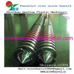 Extrusion parallel twin screw barrel