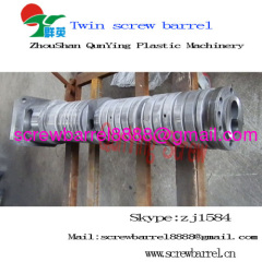 Conical double screw cylinder