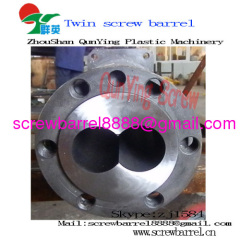 Bimetallic double screw barrel