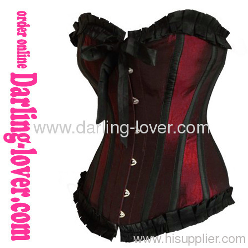 Sexy Dark Red Classic Corset