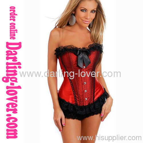 Sexy Red Fashion Lace Corset