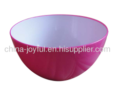 Two Tone Plastic Salad Bowl in Big Size