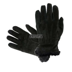 Warm style and hiqh quality mens winter suede gloves