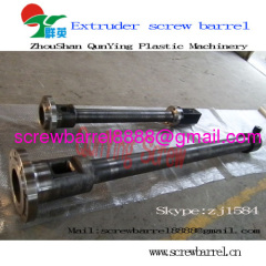 Nitrided extruder screw barrel