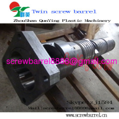 Nitrided extruder screw barrel