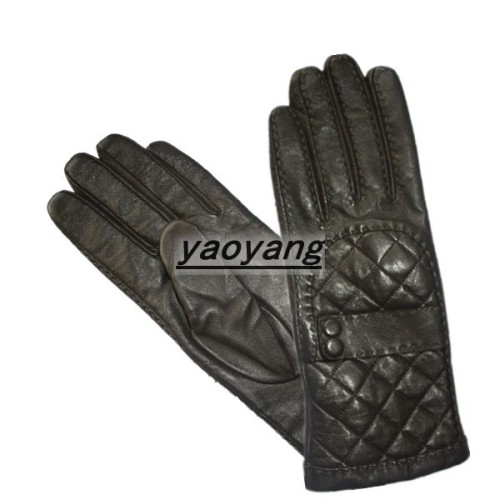 New style and high quality ladies sheep leather gloves