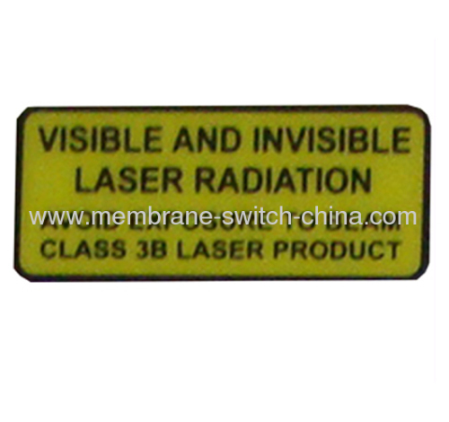 silk printing warning nameplates